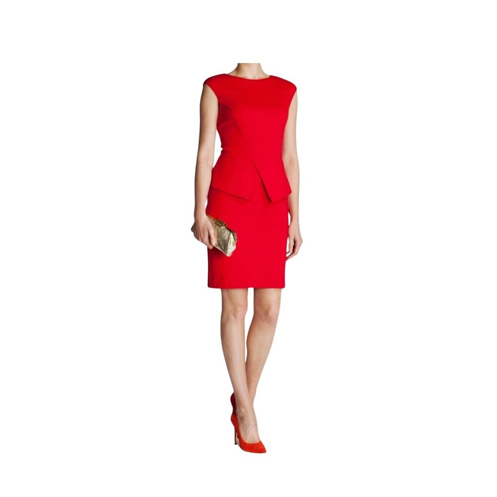 Elegant Red Ted Baker Of London Sleeveless Dress